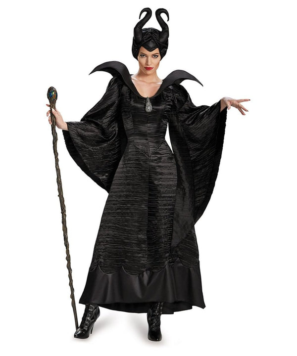 DIS-71825N / MALEFICENT CHRISTENING BLACK GOWN ADULT DELUXE