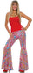 FOR-61660 / WILD SWIRL BELL BOTTOM PANTS