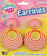 FOR-62265 / ORANGE SWIRL MOD EARRINGS