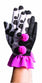 FOR-76453 / HARLEQUIN CLOWN RUFFLE GLOVES