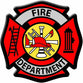 FOR-78827 / IRON ON APPLIQUE - FIRE DEPART