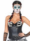 LEG-2651 / LATEX BONY MANOS MIRADA MOJADA CON ARMARIO HALTER CORSET