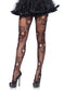 LEG-9982 / SUGAR SKULL NET PANTYHOSE BLACK