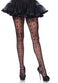 LEG-9987 / CARD SHARK CHECKERBOARD NET PANTYHOSE BLACK