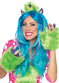 LEG-A1950 / ONE EYE OLIVE KIT,FURRY MONSTER HEADBAND AND PAWS GREEN