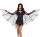 LEG-A2772 / LACE EXTENDABLE BAT WING SHRUG BLACK