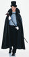 RUB-82686160933 / RUB-1762 / 63" LEATHER LOOK CAPE