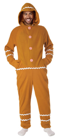 CAL-5221-175 / GINGERBREAD JUMPSUIT/ADULT - S