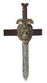 CAL-60322 / ROMAN SWORD WITH GOLD LION SHEATH