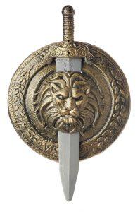 CAL-60471 / GLADIATOR COMBAT SHIELD & SWORD 12"