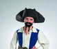 DIS-18639 / PIRATE HAT WITH MOUSTACHE AND GOATEE