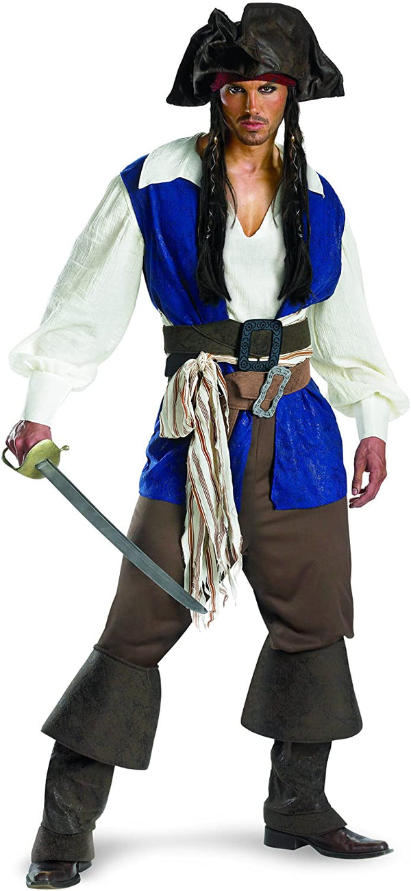 DIS-5035-DISG-I / CAPTAIN JACK SPARROW DELUXE ADULT