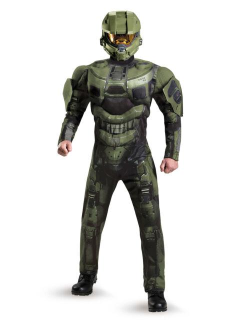 DIS-89986D / MASTER CHIEF DELUXE MUSCLE ADULT