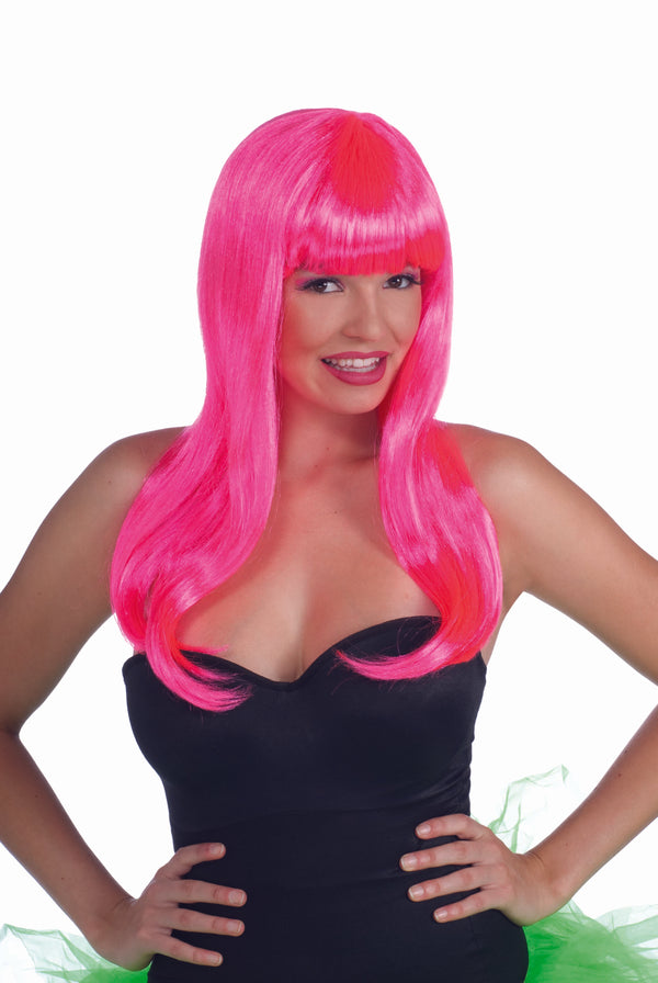 FOR-68222 / WIG-NEON LONG-PINK