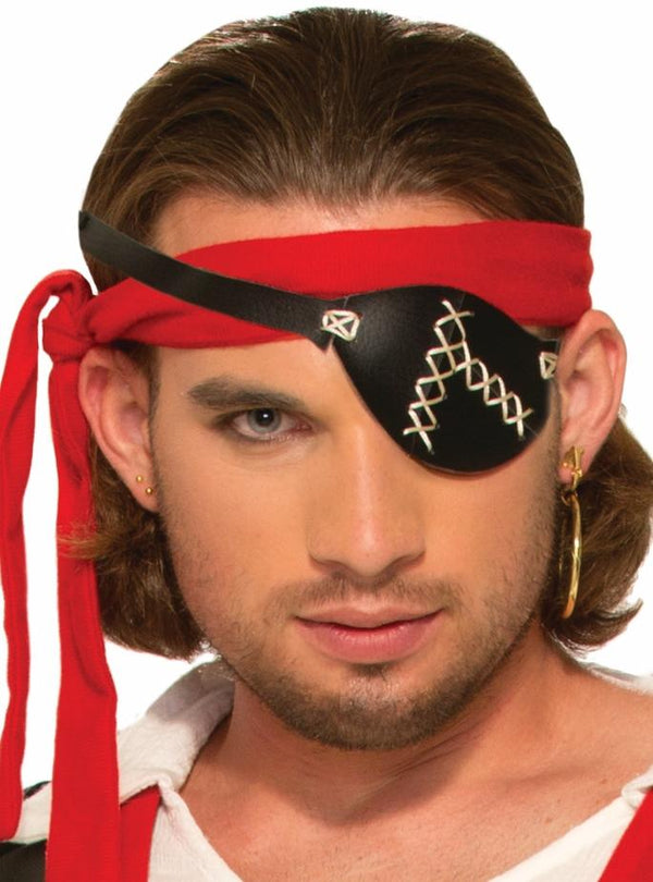 FOR-74944 / PIRATE EYE PATCH W STITCHING