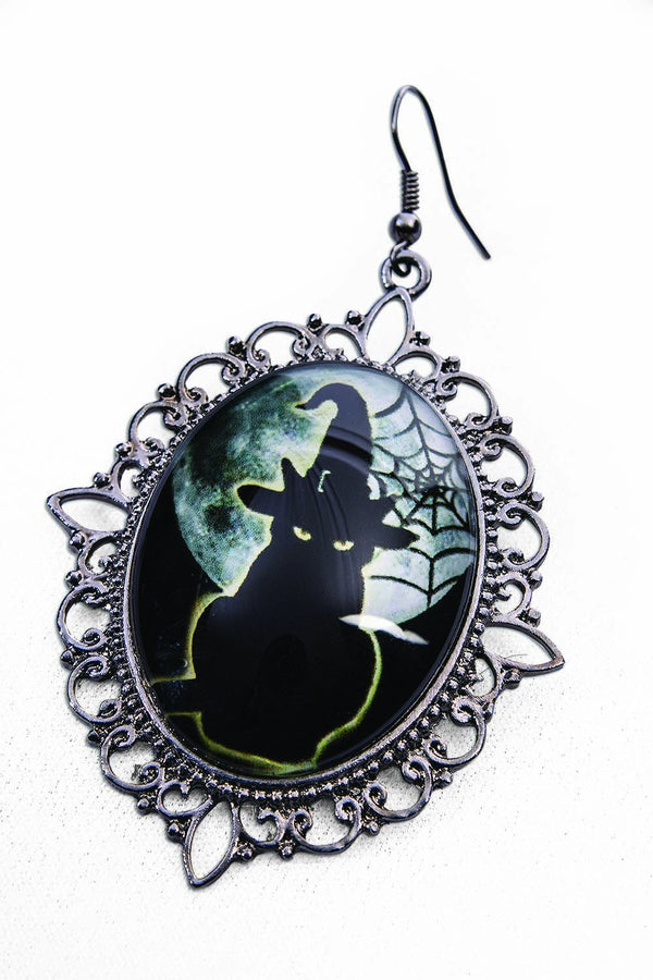 FOR-76631 / WITCHE & WIZARD CAMEO EARRINGS