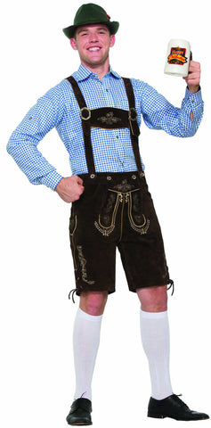 FOR-77320 / LEDERHOSEN SHIRT - BLUE GINGHAM [26]