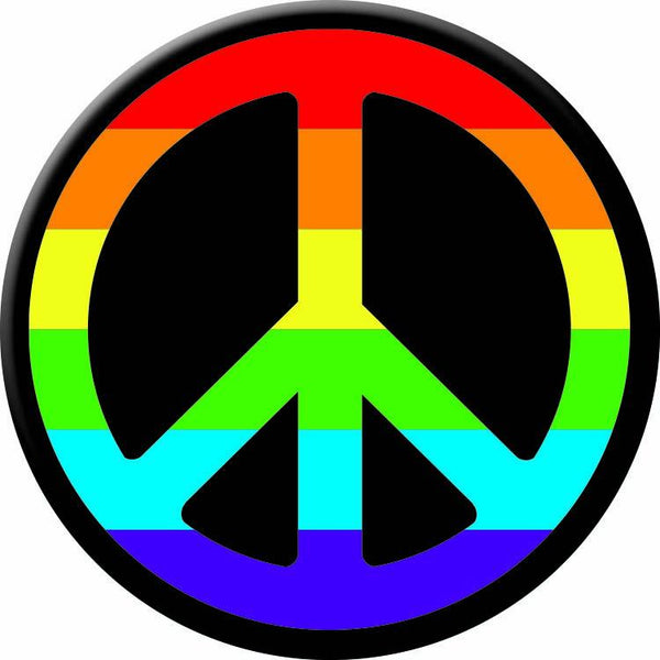 FOR-78823 / IRON ON APPLIQUE - PEACE SIGN