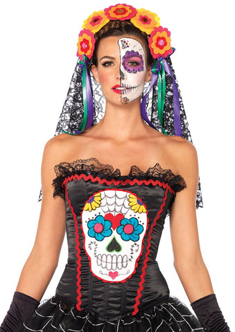 LEG-85347 / BUSTIER DE CRÁNEO DE AZÚCAR