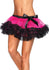 LEG-A1713 / THREE TIER IRIDESCENT PETTICOAT WITH SATIN BOW ACCENT RED BLACK