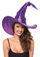 LEG-A2741 / LARGE RUCHED WITCH HAT O S PURPLE