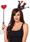 LEG-A2748 / ROYAL CROWN HEADBAND AND HEART SCEPTER BLACK RED