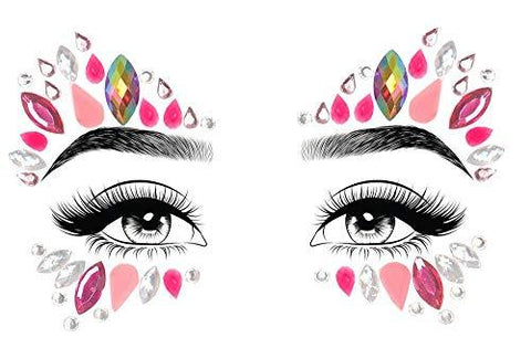 LEG-EYE015 / ZINNIA ADHESIVE FACE JEWELS STICKER.