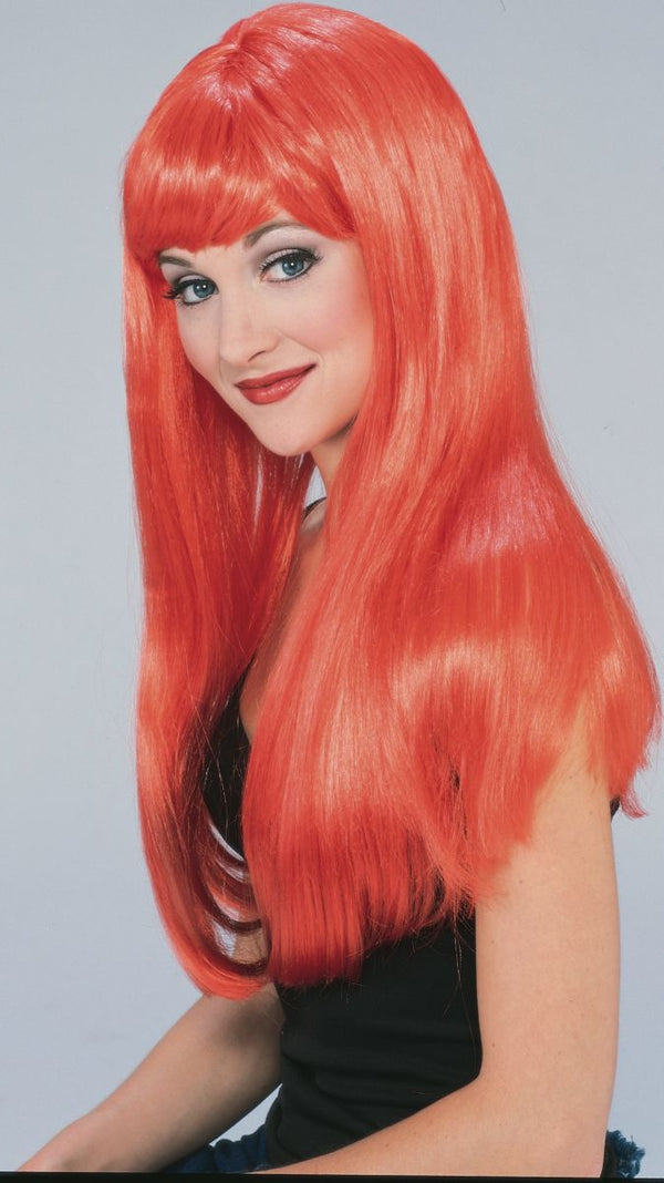 LONG GLAMOUR RED WIG