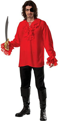 RUB-810547 / RUFFLED PIRATE SHRT- RED